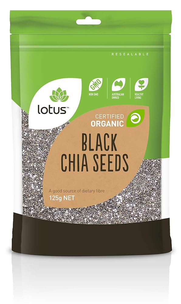 Lotus Organic Black Chia Seeds 125g