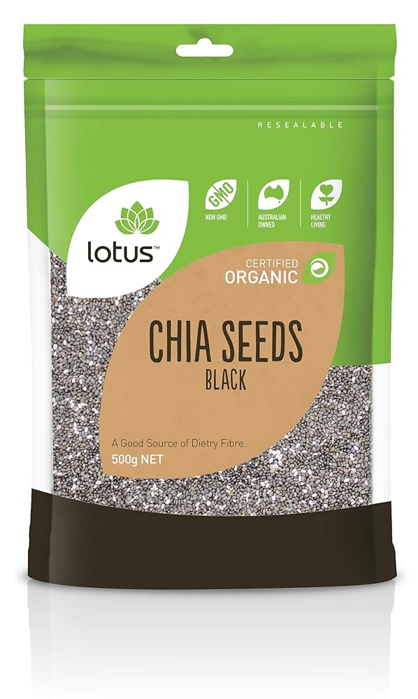 Lotus Organic Black Chia Seeds 500g