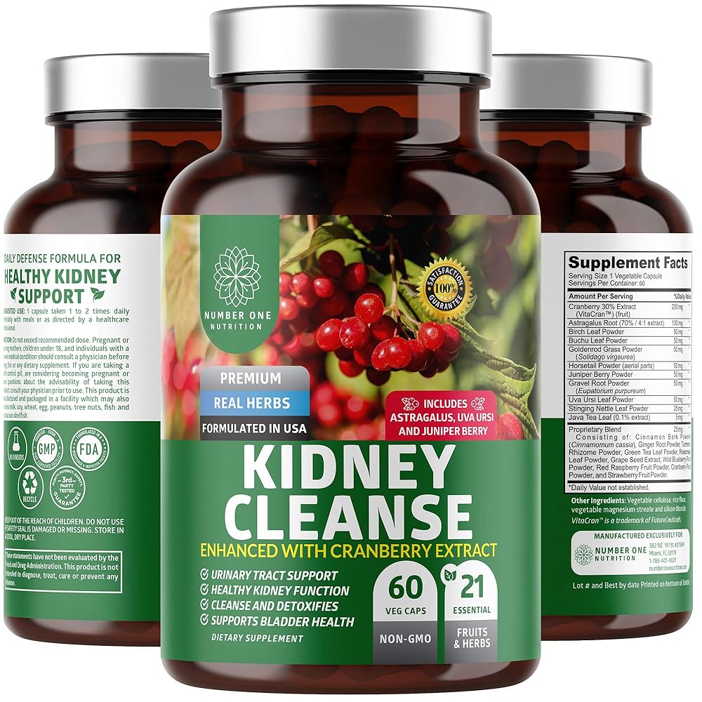 N1N Premium Kidney Cleanse – 60 V...