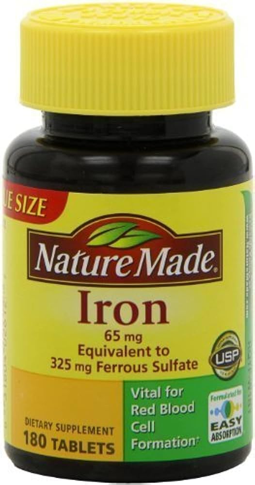 Nature Made Iron 65mg Tablets