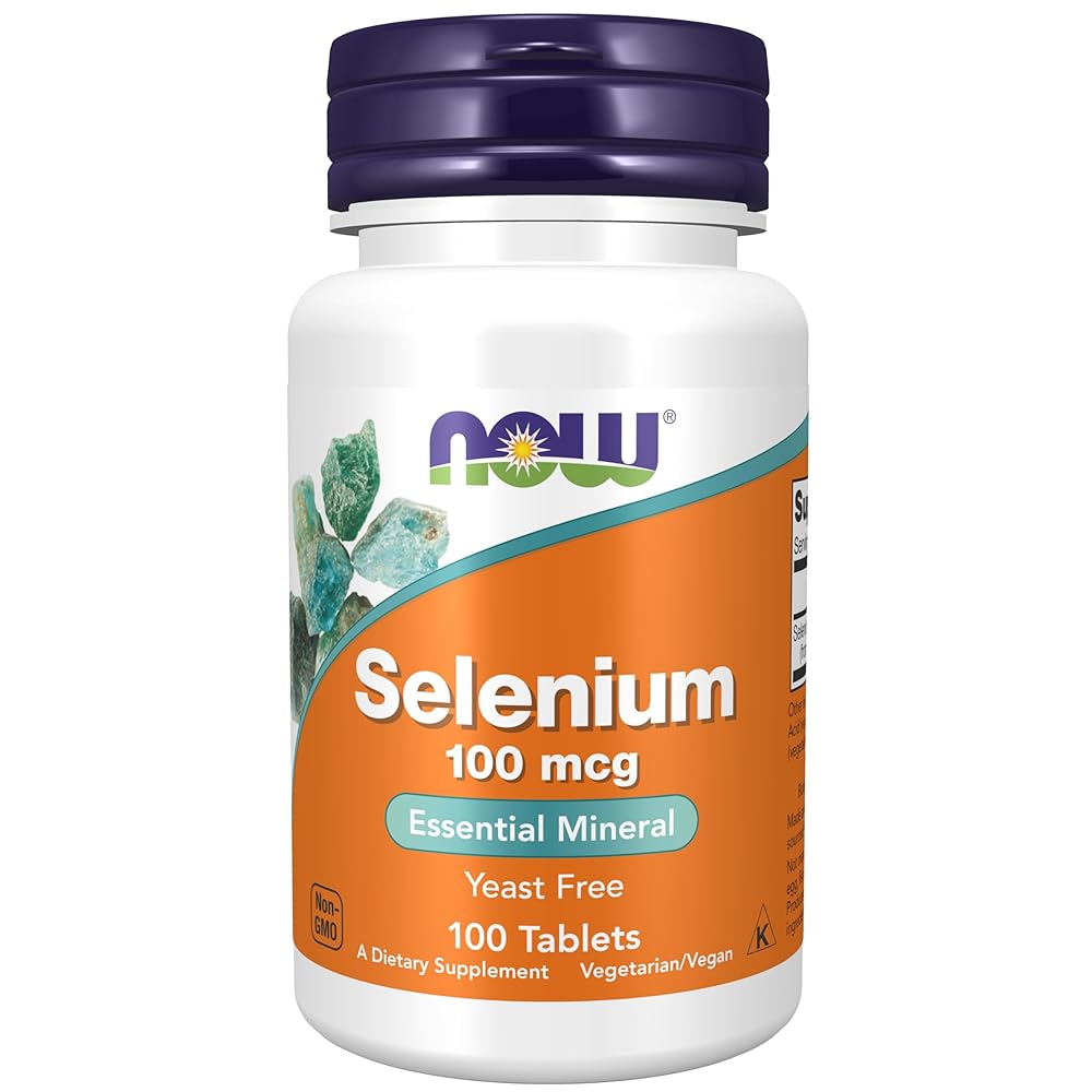 NOW Selenium 100mcg, 100 Tablets