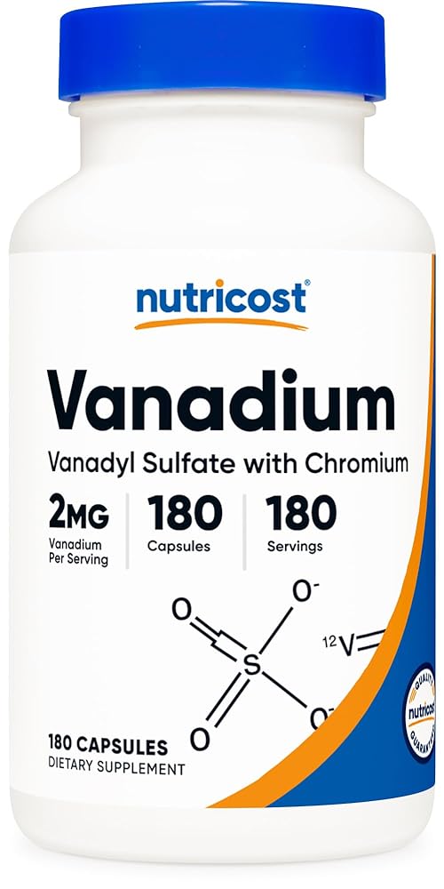 Nutricost Vanadium + Chromium Capsules
