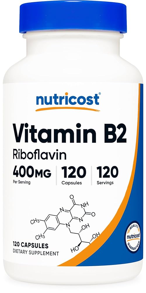 Nutricost Vitamin B2 Capsules – 1...