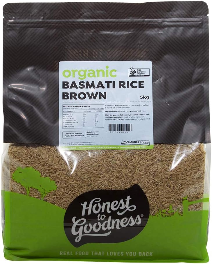Organic Basmati Rice – Brown, 5kg