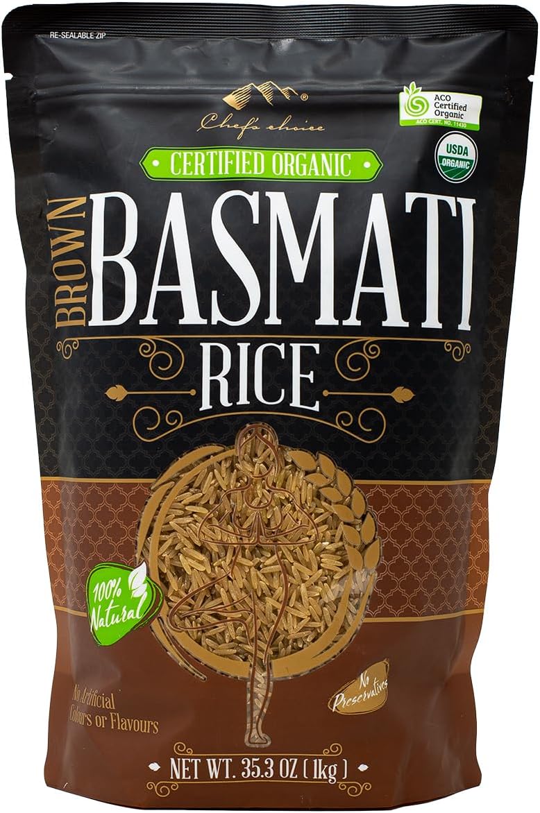 Organic Brown Basmati Rice, 1 kg