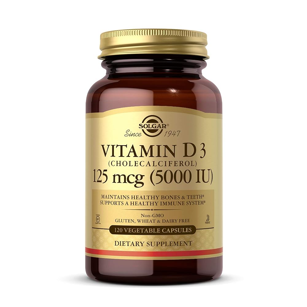 Solgar Vitamin D3 5000 IU Capsules