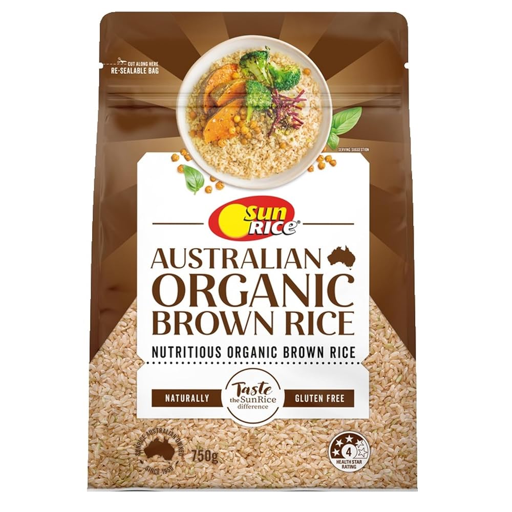 Sunrice Organic Brown Rice 750g
