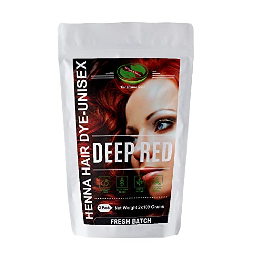 DEEP RED Henna Hair & Beard Color/Dye