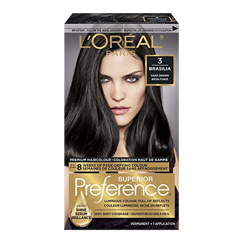 L'Oreal Paris Superior Preference, 3 Dark Brown Hair Dye, Permanent Hair  Color For Women Review - 2023