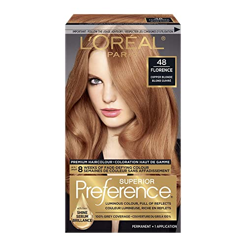 L'Oreal Paris Superior Preference, 48 Copper Blonde Hair Dye, Permanent Hair  Color For Women Review - 2023