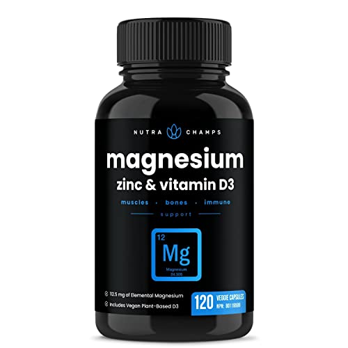 NutraChamps Magnesium Zinc & Vitam...
