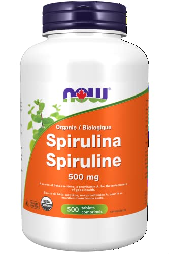 Now Supplements Organic Spirulina Tablets