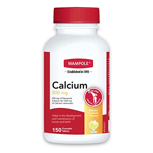 Wampole Calcium 500mg Chewable Tablets
