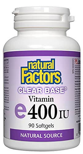 Natural Factors Vitamin E 400 IU Clear ...