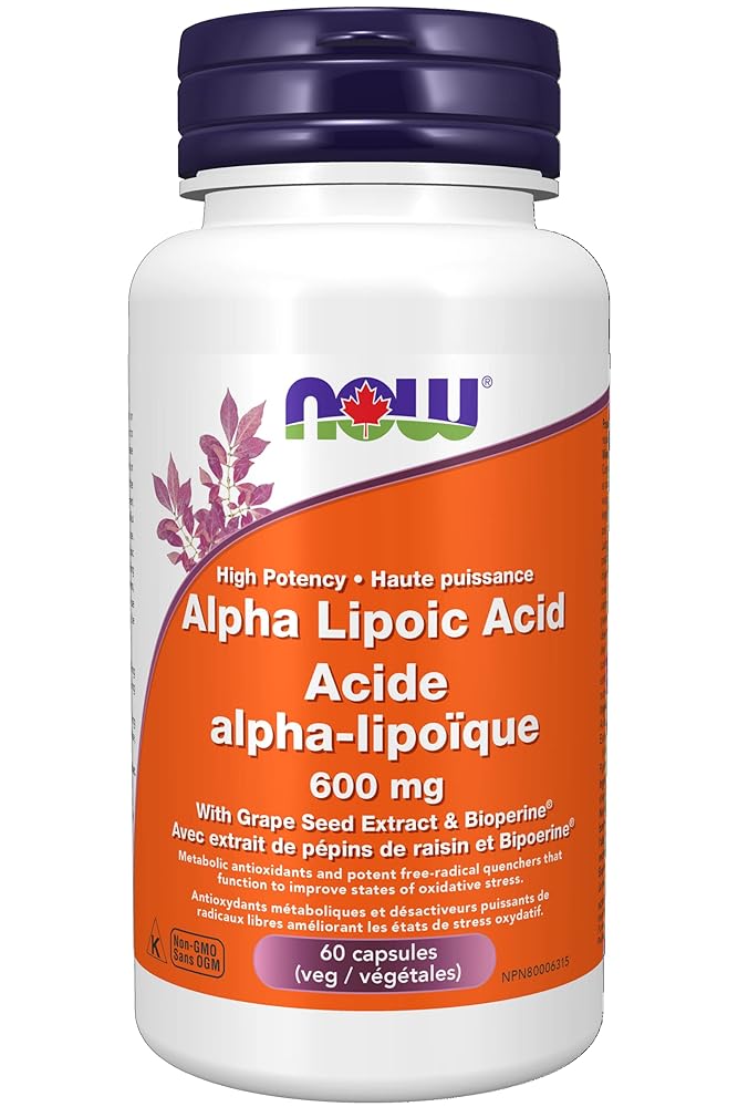 Alpha Lipoic Acid 600mg, 60 Capsules