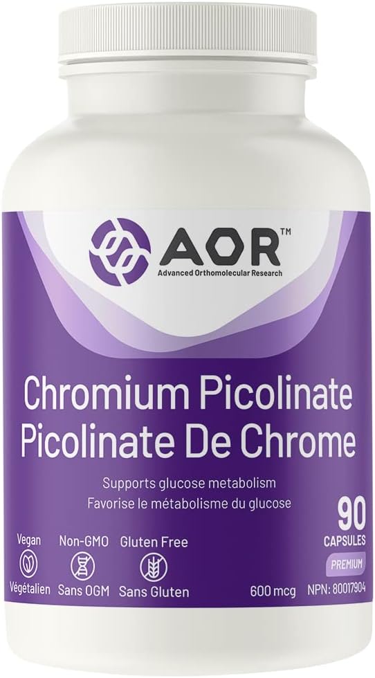 AOR Chromium Picolinate Capsules –...