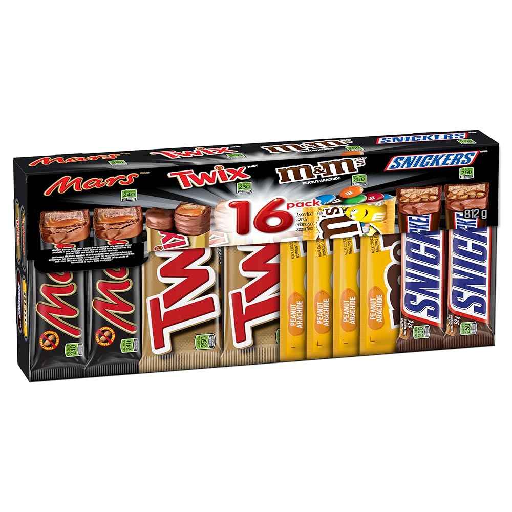 Brand Variety Pack of 16 Candy Bars