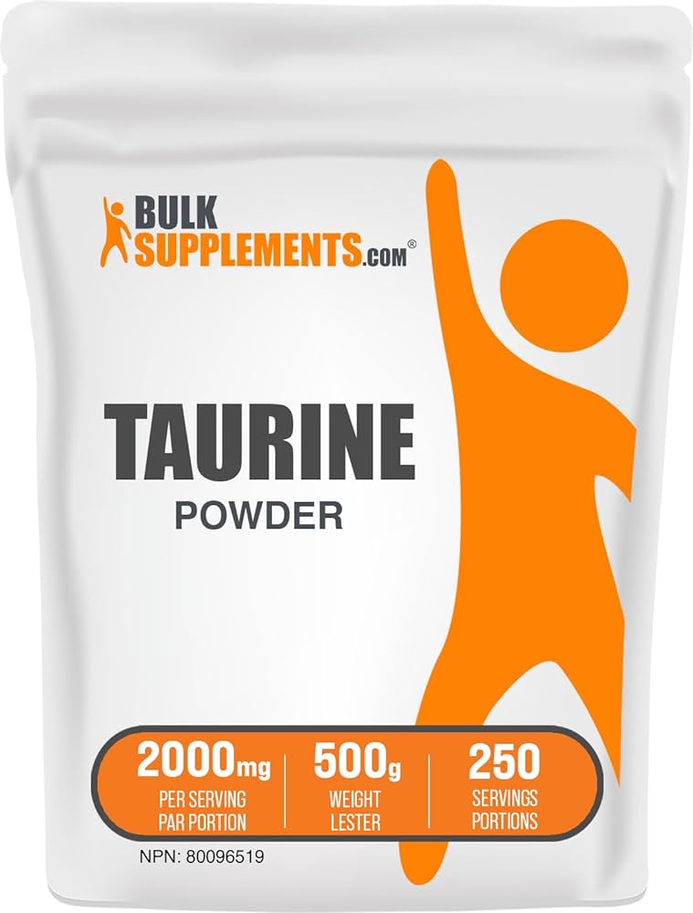 BulkSupplements Taurine Powder, 250g
