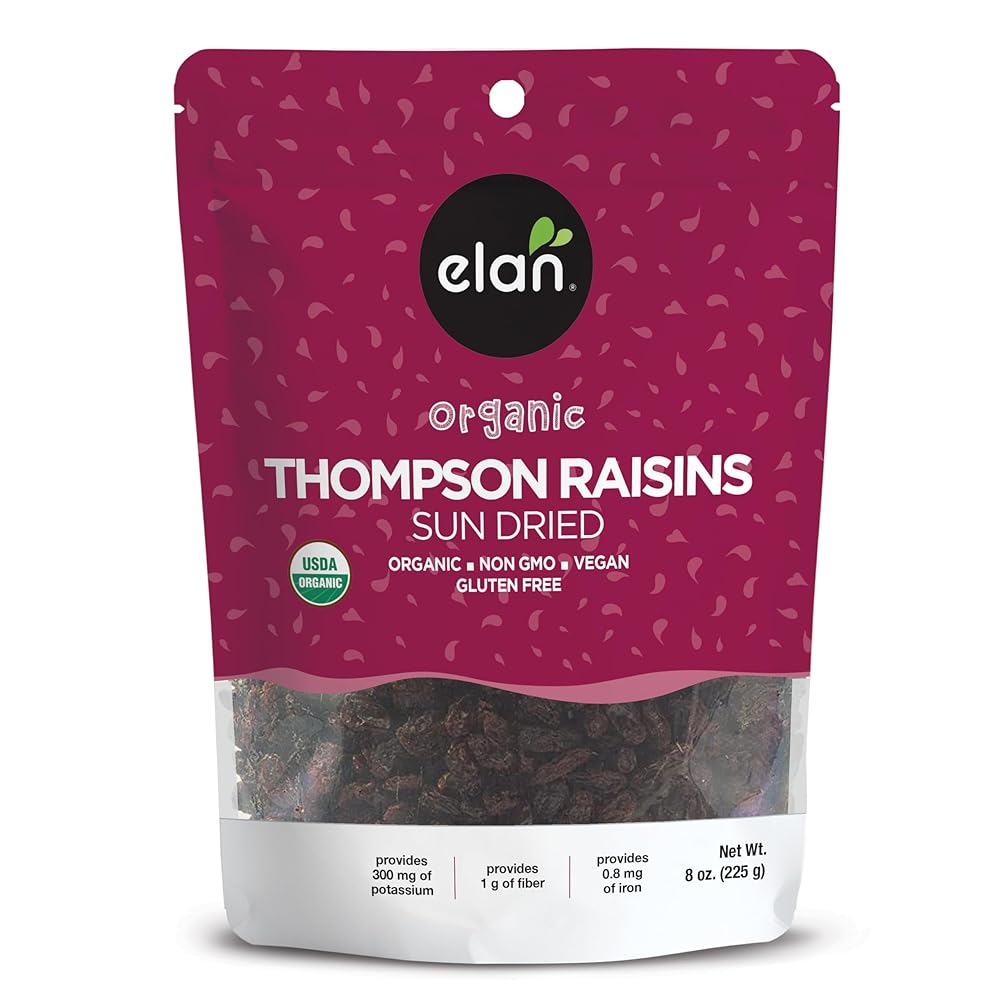 Elan Organic Sun-Dried Raisins, 225g