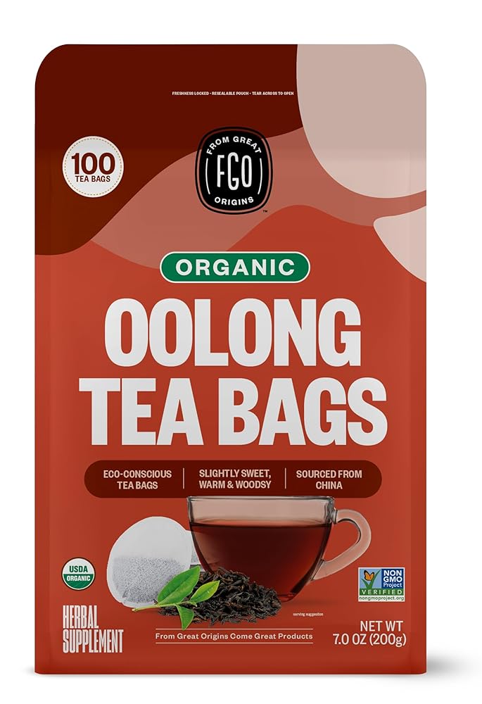 FGO Organic Oolong Tea, Eco-Conscious T...