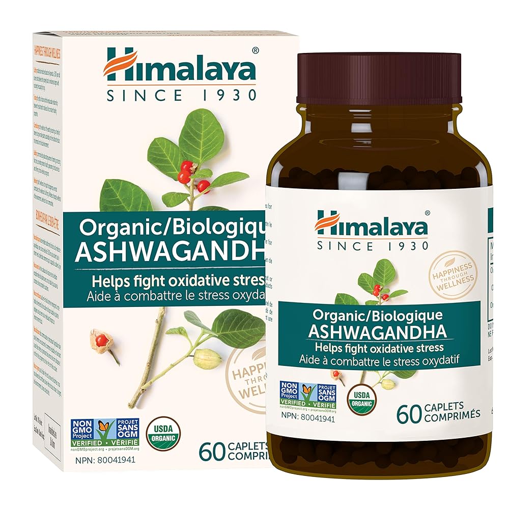 Himalaya Organic Ashwagandha Caplets, 2...