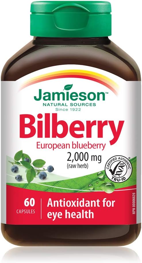 Jamieson Bilberry 2,000mg Capsules