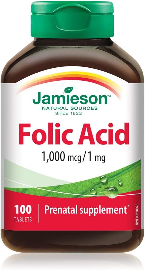 Jamieson Folic Acid 1000mcg Tablets