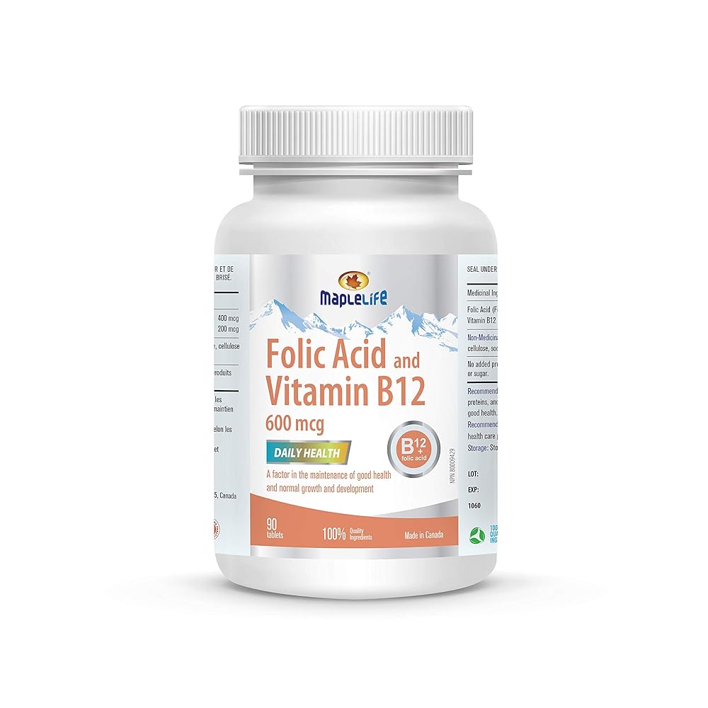MapleLife Folic Acid & B12 Supplement