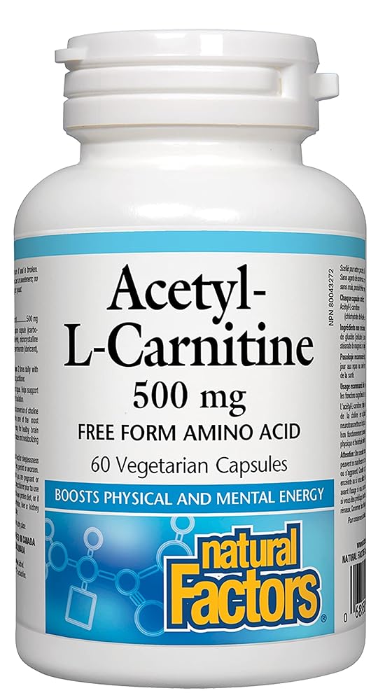 Natural Factors Acetyl-L-Carnitine 500m...