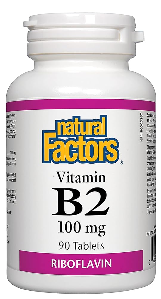 Natural Factors B2 Riboflavin 100mg Tab...