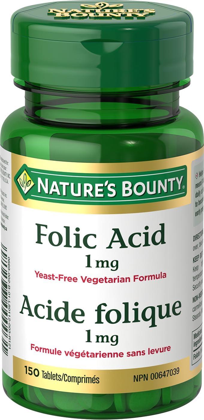 Nature’s Bounty Folic Acid 150 Ta...