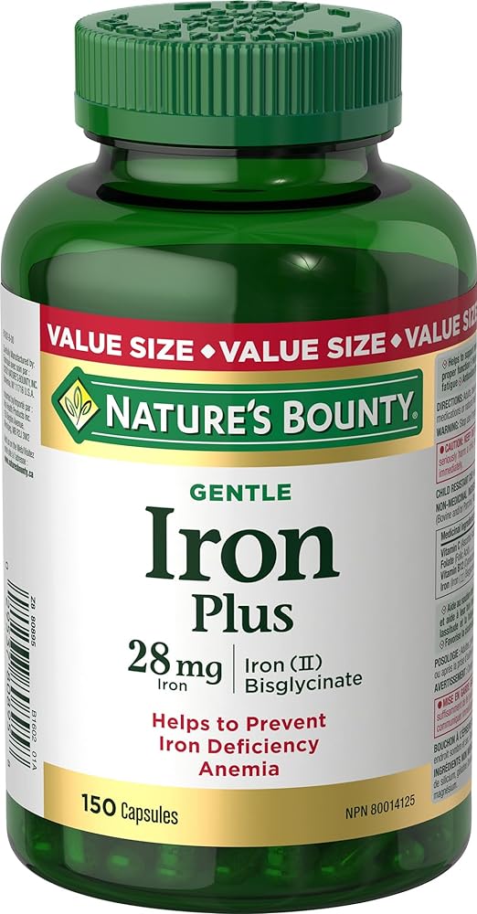 Nature’s Bounty Iron Plus, 28mg, ...