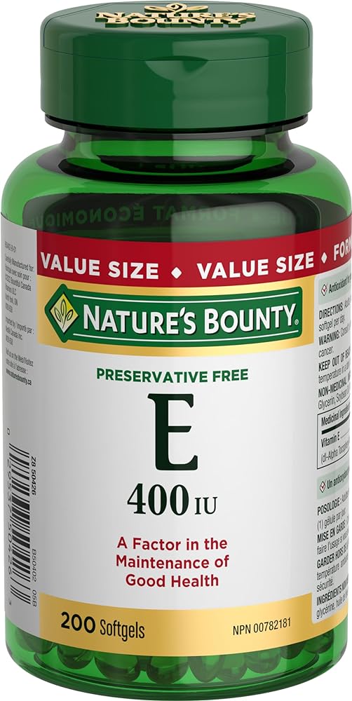 Nature’s Bounty Vitamin E Softgels