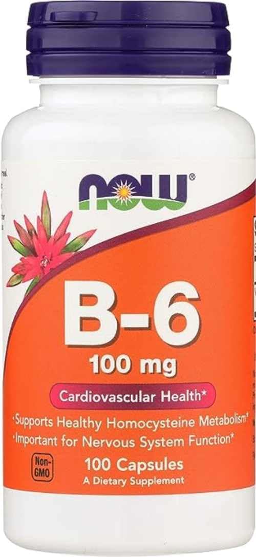 Now Foods B-6 100mg Capsules