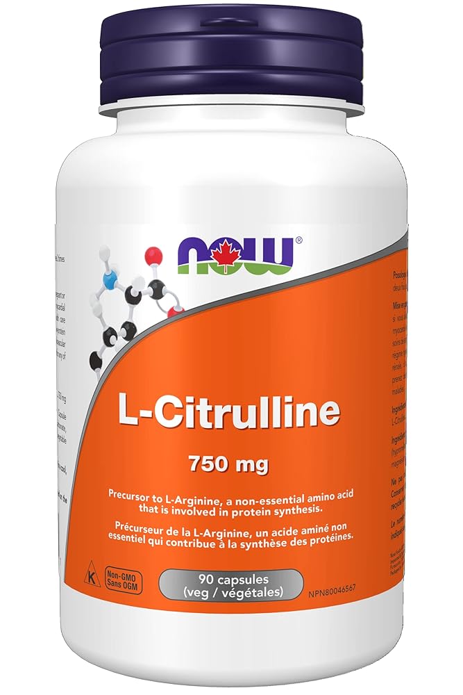 NOW L-Citrulline 750mg Capsules, 90 Count