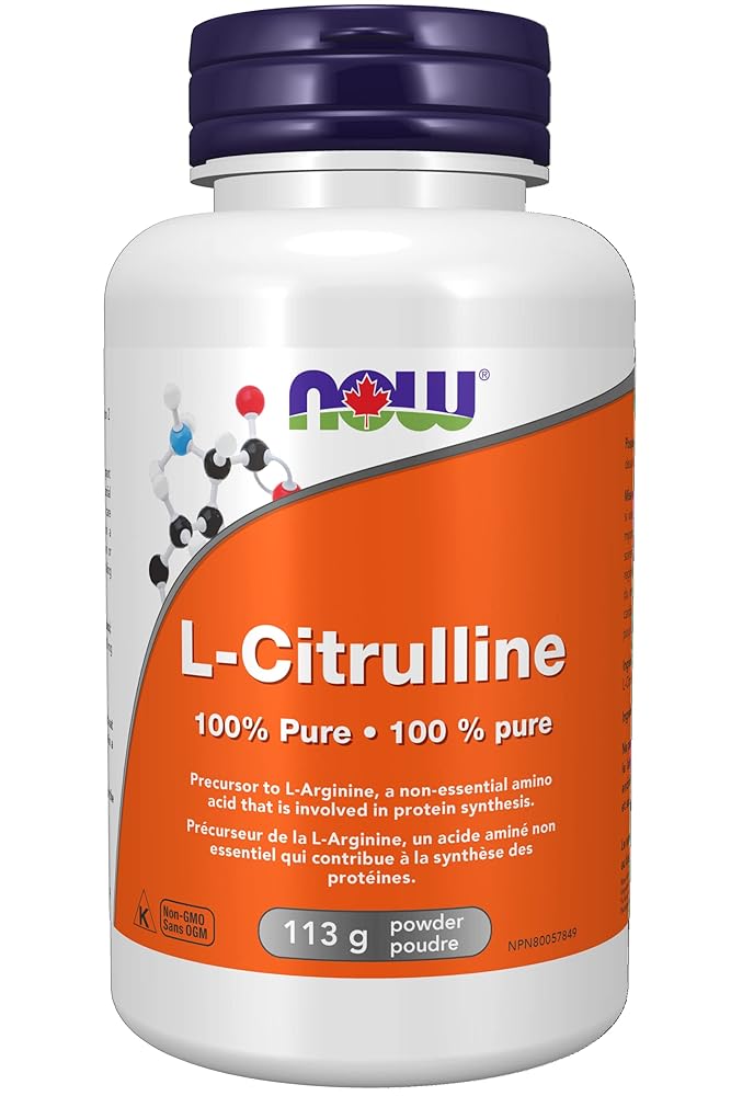 NOW L-Citrulline Pure Powder, 113g