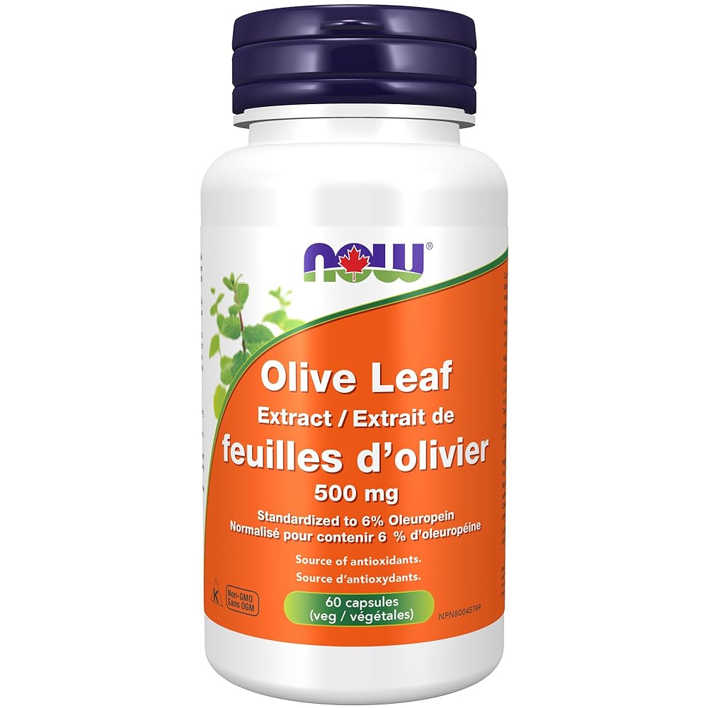 NOW Olive Leaf Extract Capsules, 60 Count