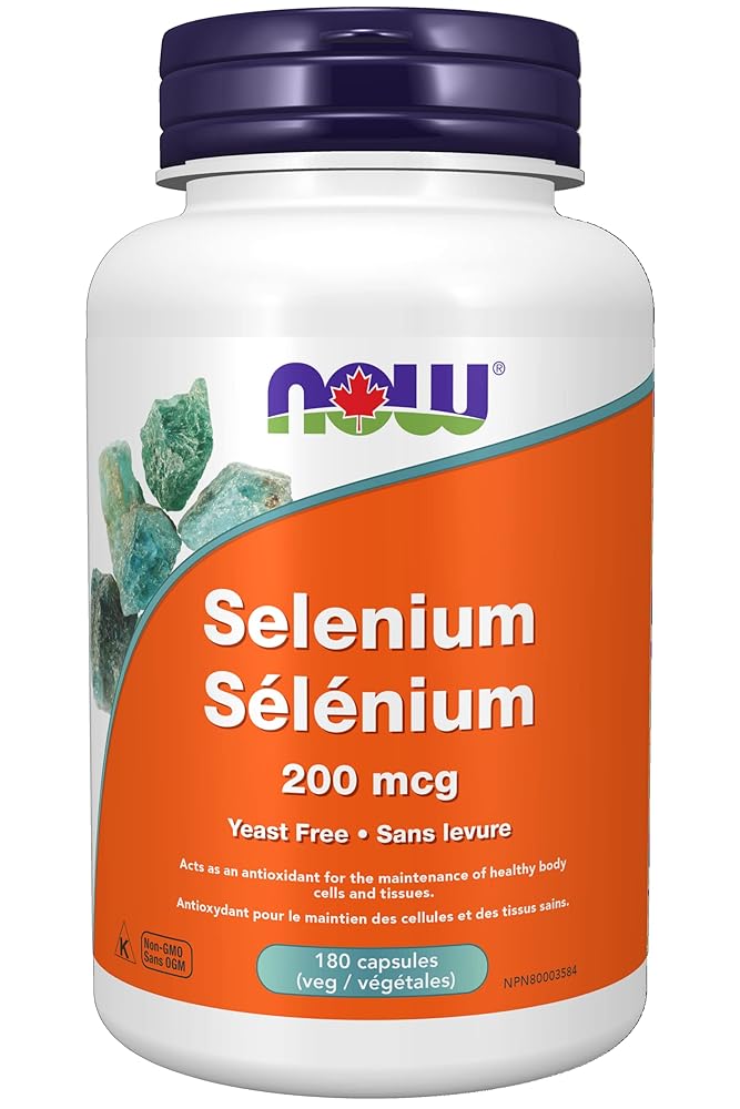 Now Selenium 200mcg Capsules, 180 Count