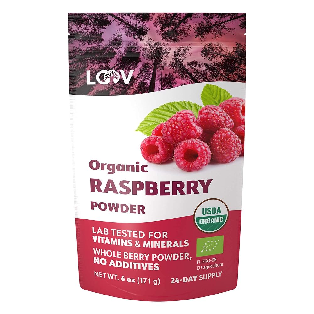 Organic Raspberry Powder, 6 Oz, Raw
