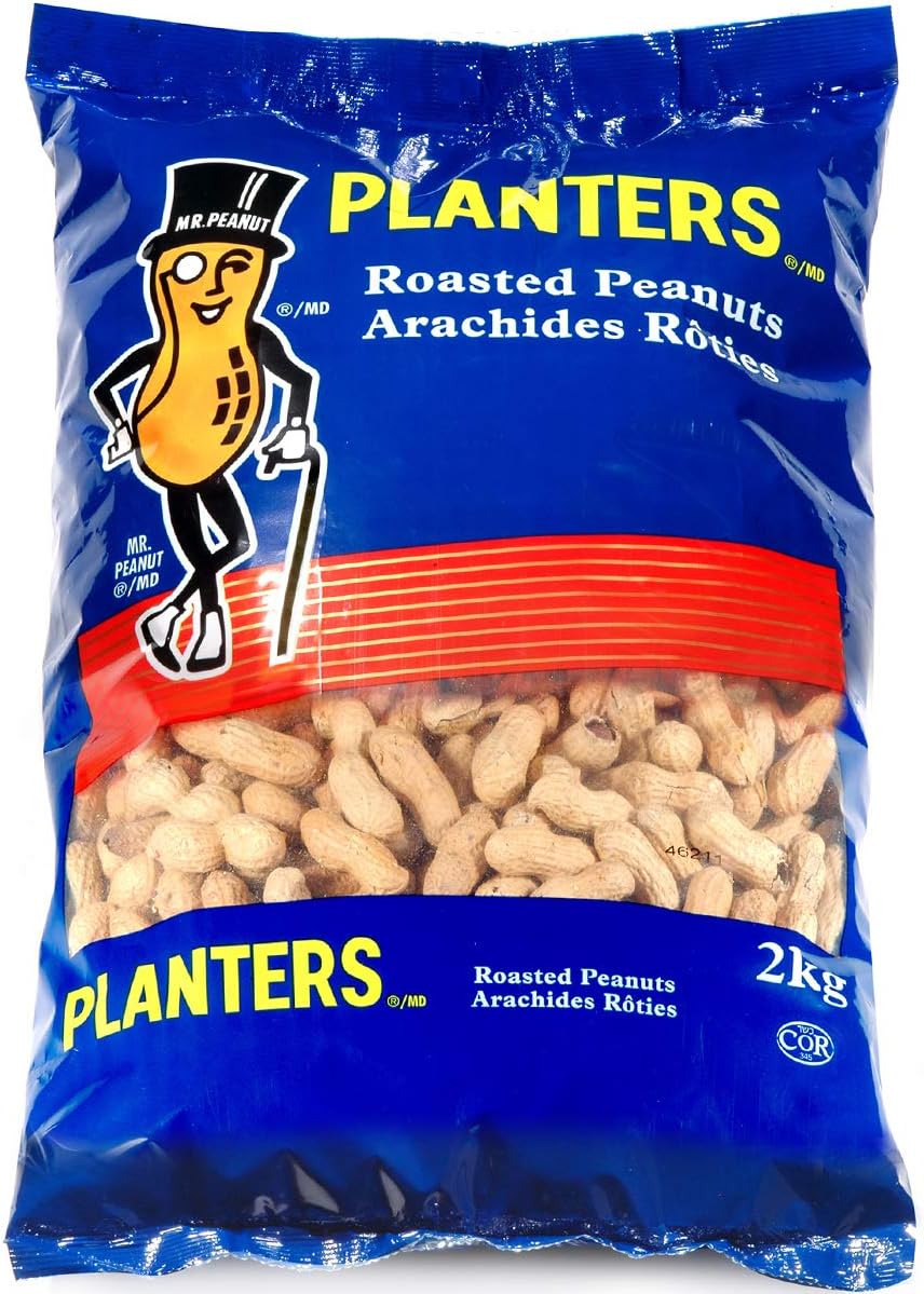 Planters Roasted Unsalted Peanuts, 2000g