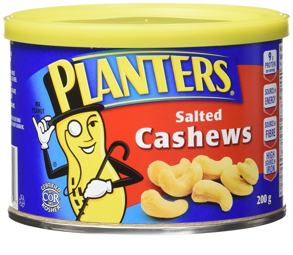 Planters Salted Cashews 200G” ...