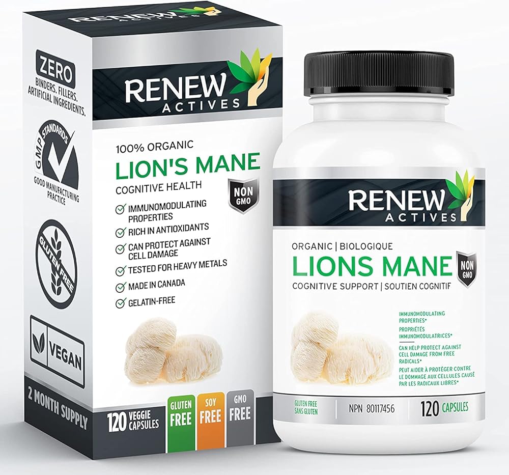 Renew Actives Lions Mane Mushroom Suppl...