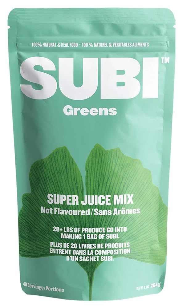 SUBI RAW Greens Superfood Powder –...