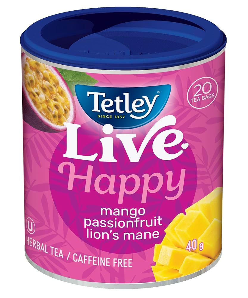 Tetley Live Happy Herbal Tea – 20...