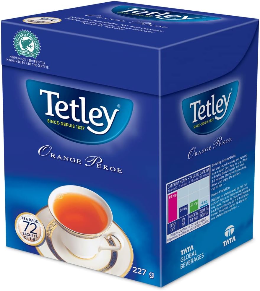 Tetley Orange Pekoe 72 Tea Bags