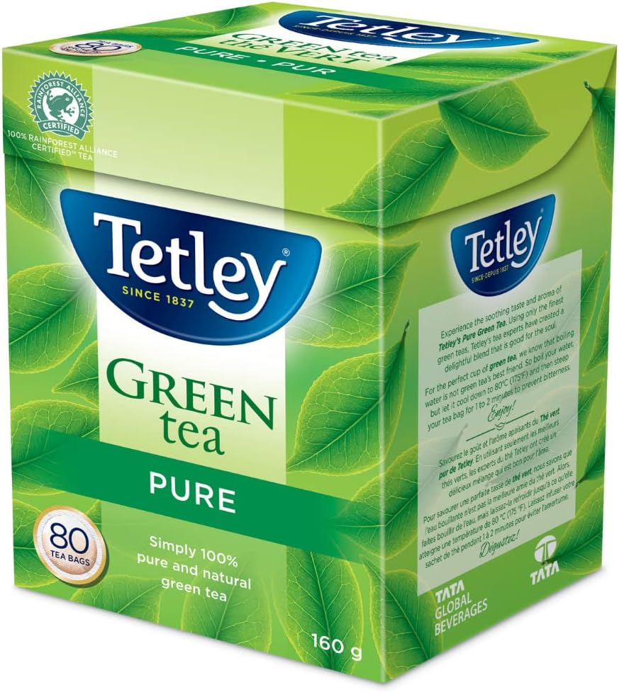 Tetley Pure Green Tea – 80 Bags