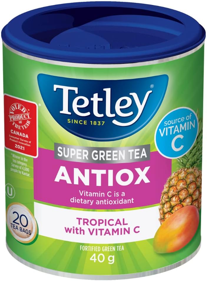 Tetley Super Green Tea Antiox: Tropical