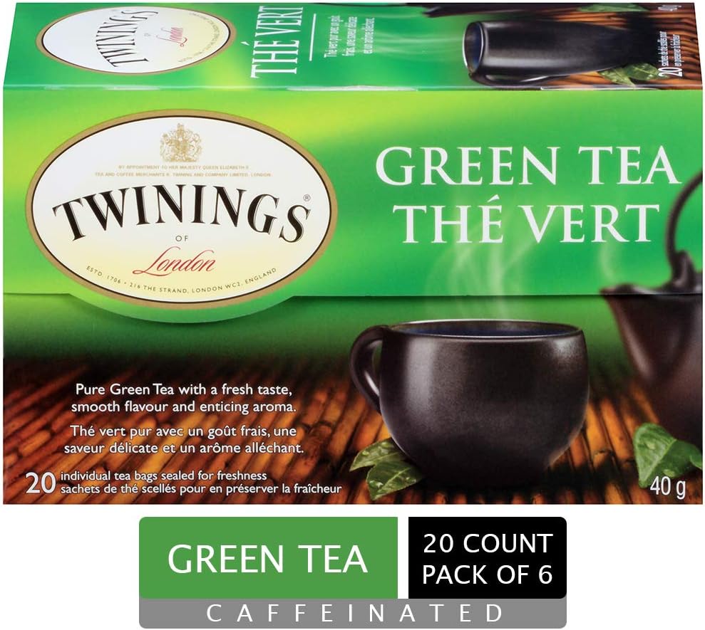 Twinings Green Tea Bags, Smooth Flavor