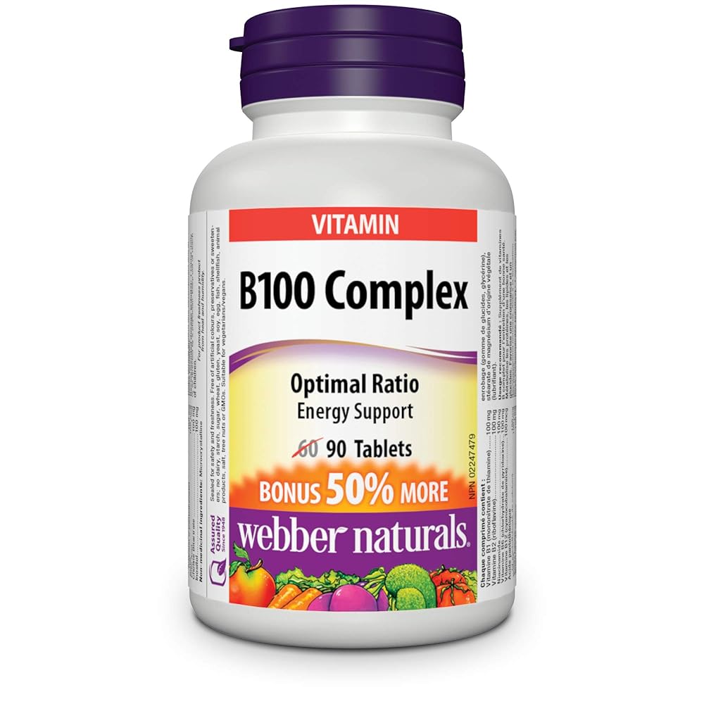 Webber Naturals B100 Complex, 90 Tablets