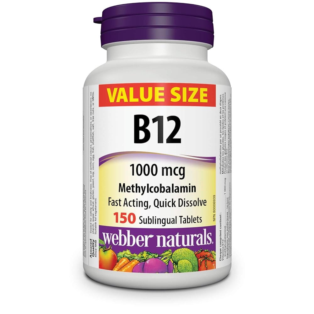 Webber Naturals B12 1000 mcg Tablets